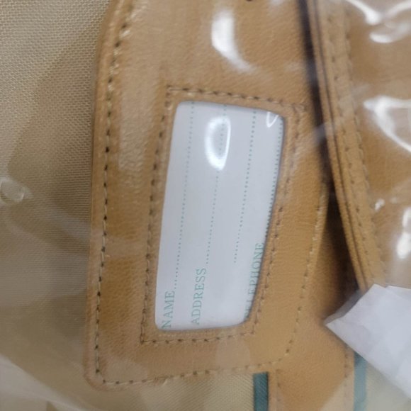 New Sealed 1983 The Great Big Bag By Avon Tan Large Canvas Tote w/ Luggage Tag - Picture 2 of 8